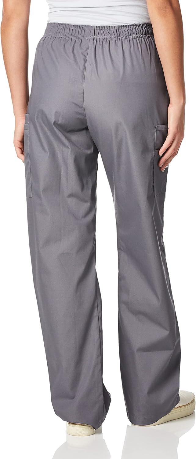 Wink Womens Quebec -Full Elastic Cargo Pant(Pewter)