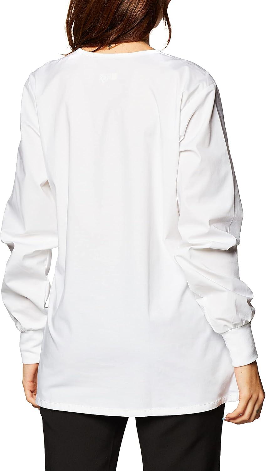 WonderWink Women’s Constance Snap Jacket(True White)
