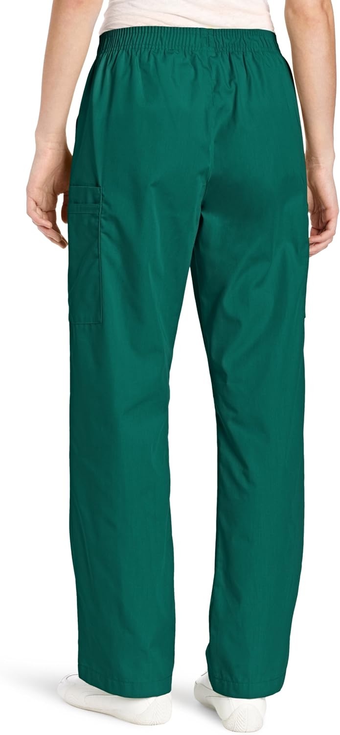 WINK Origins Quebec -Women’s Full Elastic Cargo Scrub Pant(Hunter Green)