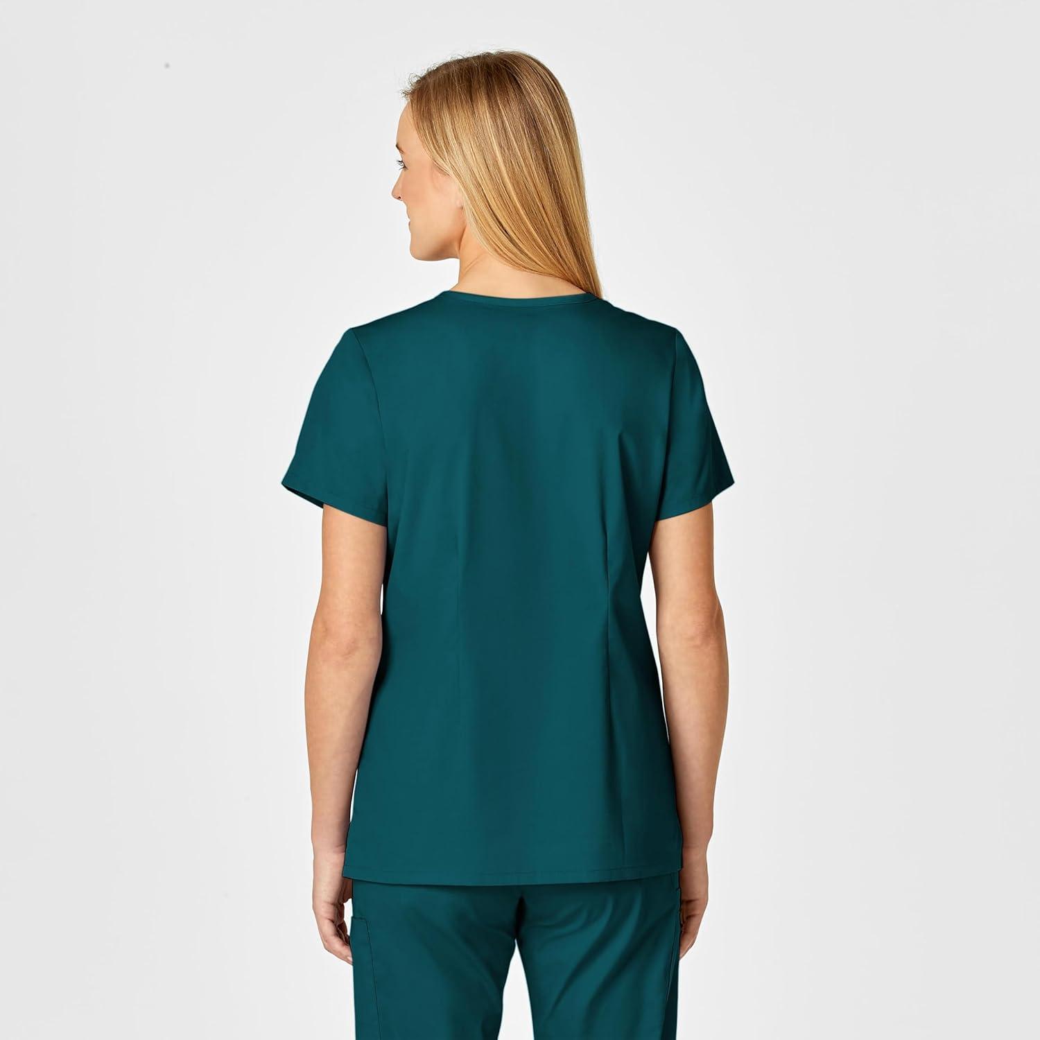 WonderWink Womens Shaped V-Neck Top(Caribbean)