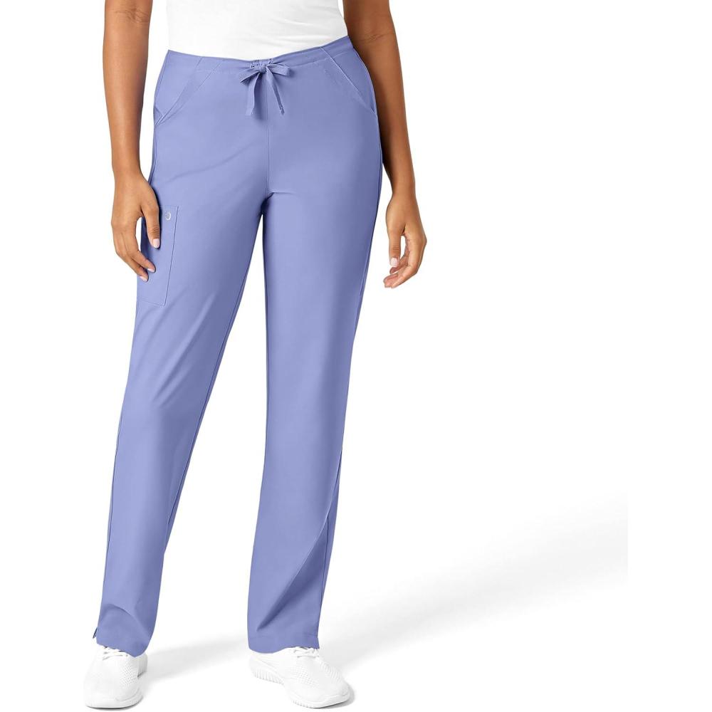 WonderWink Petite Women’s Drawstring Pant(Ceil Blue)
