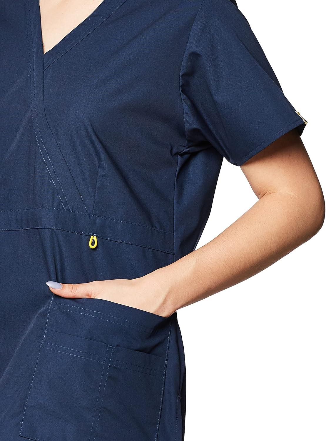 WonderWink Women’s Origins Golf Scrub Top(Navy)