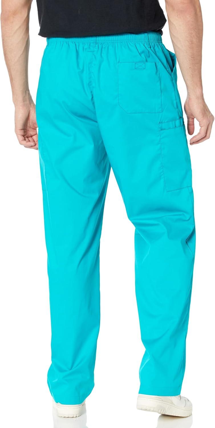 Wink WonderWORK Scrubs for Men, Cargo Scrub Pants(Teal Blue)
