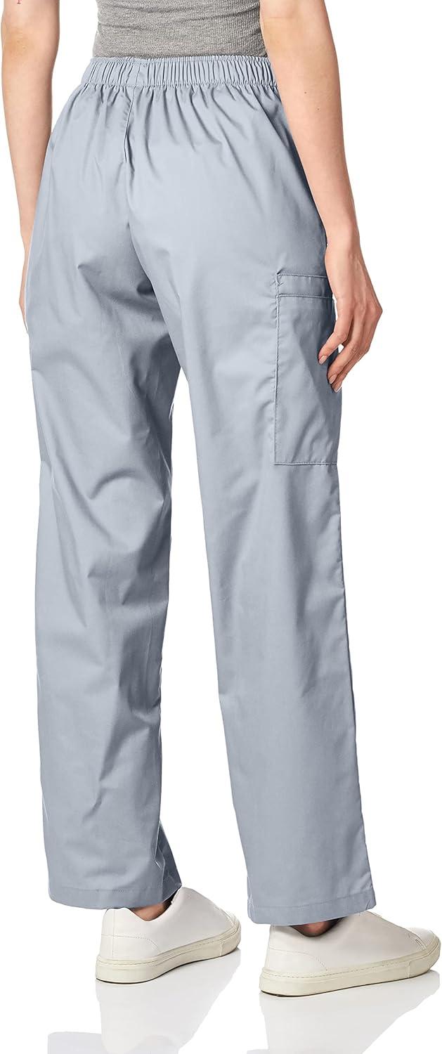 WonderWink Women’s Tall Wonderwork Women’s Pull-On Cargo Scrub Pant Tall(Grey)