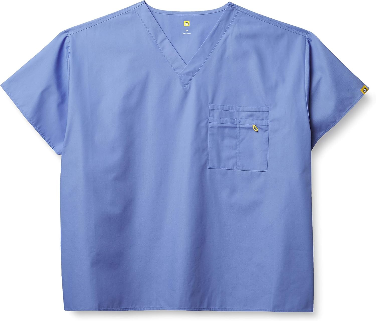WonderWink mens Big the Alpha Unisex V-neck Top medical scrubs shirts, Ciel Blue, XX-Large US