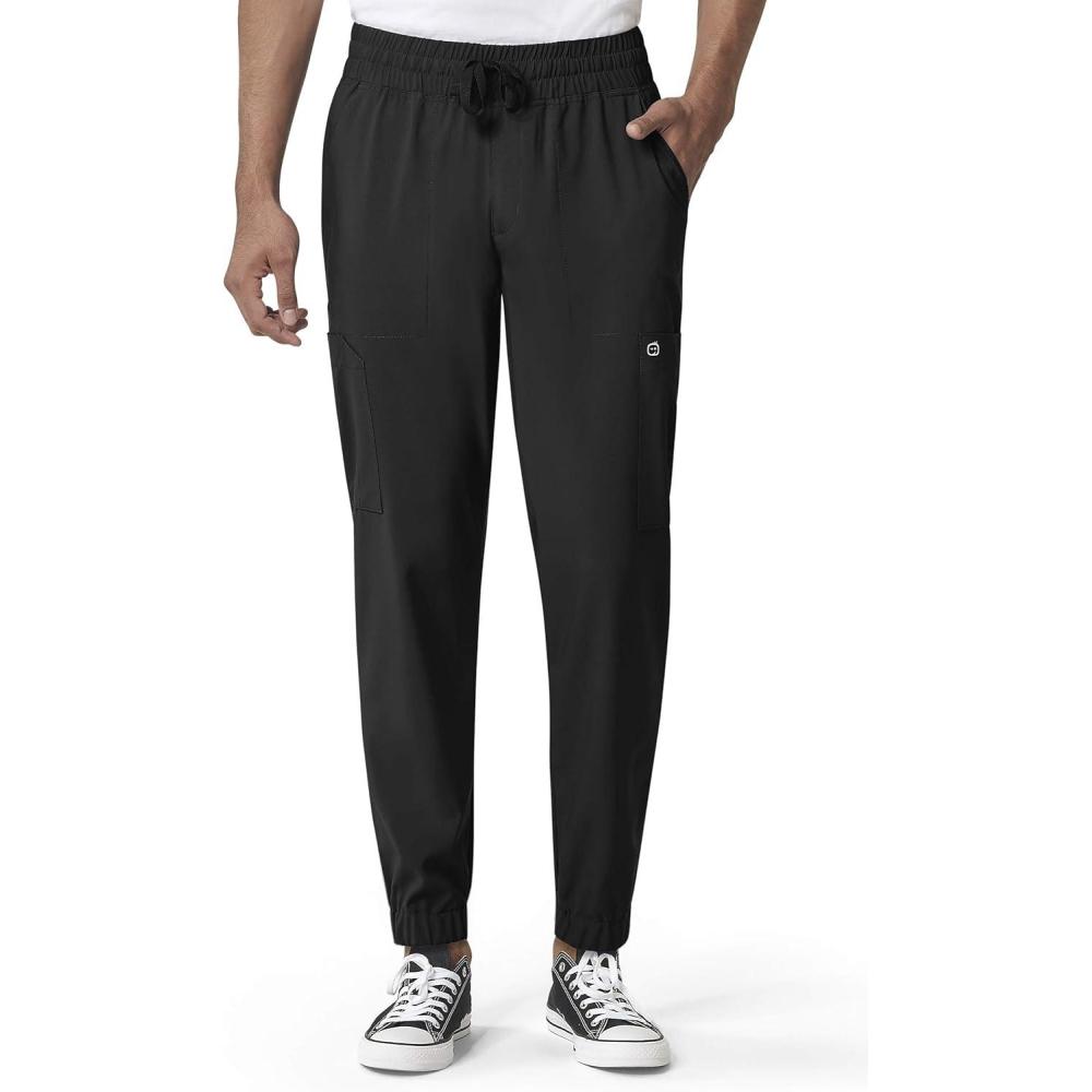 WonderWink Mens Cargo Jogger Pant(Black)