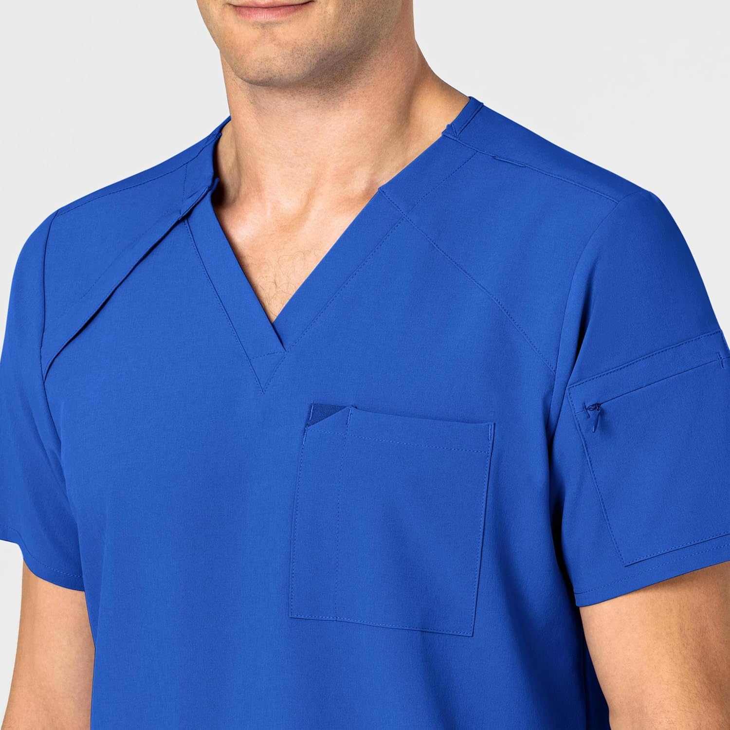 WINK Mens Scrub Top(Royal)