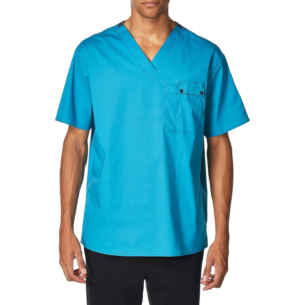 WonderWink Men’s Wonderflex Honor Scrub Top(Real Teal)