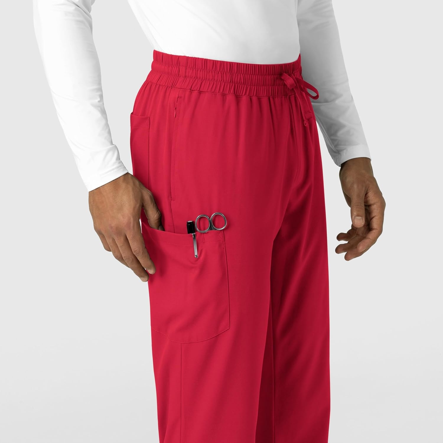 Wink Boundless Men’s Straight Leg Scrub Pant(Red)