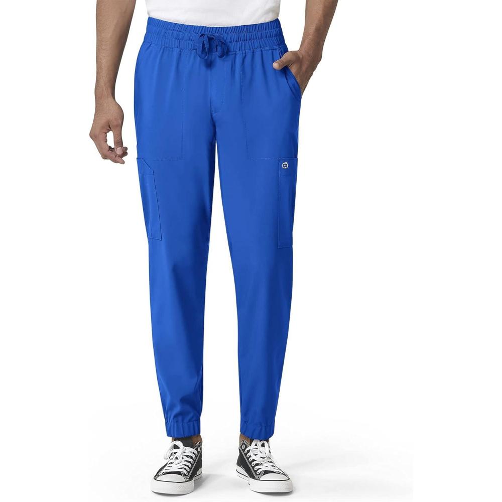WonderWink Mens Cargo Jogger Pant(Royal)