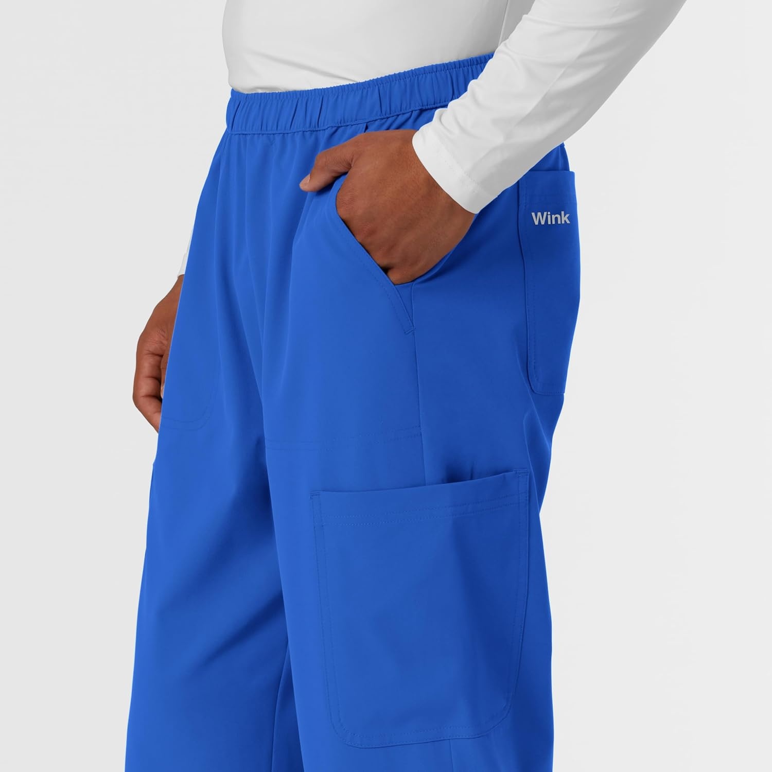 Wink Nurtur Men’s Straight Leg Cargo Scrub Pant(Royal)