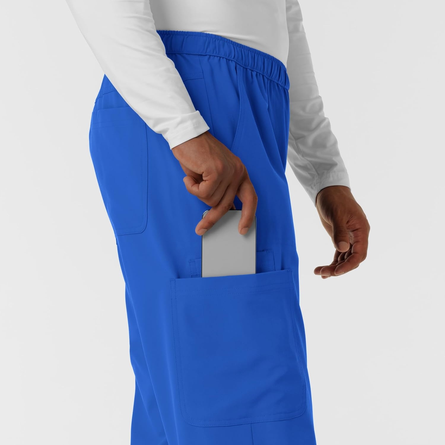 Wink Nurtur Men’s Straight Leg Cargo Scrub Pant(Royal)