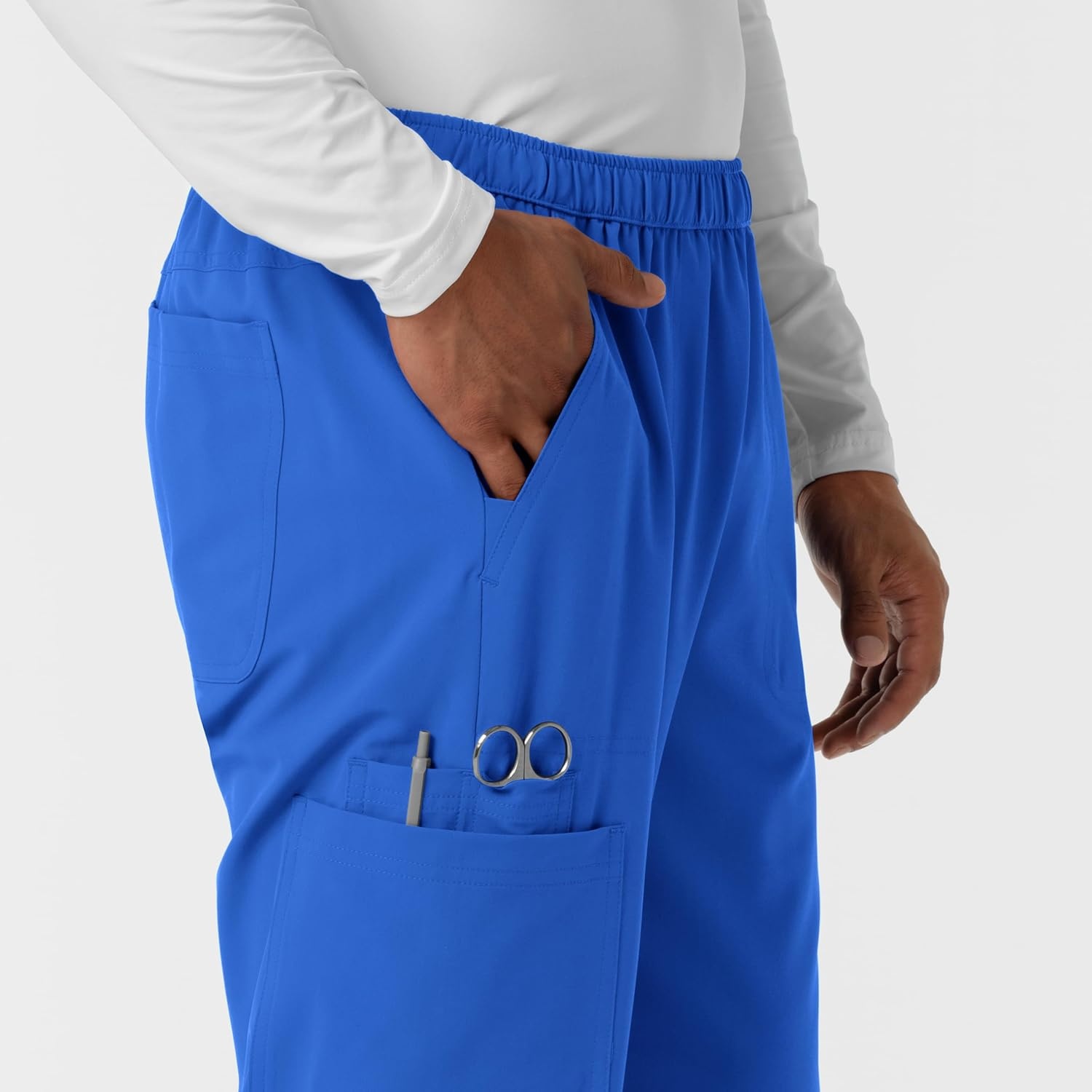 Wink Nurtur Men’s Straight Leg Cargo Scrub Pant(Royal)