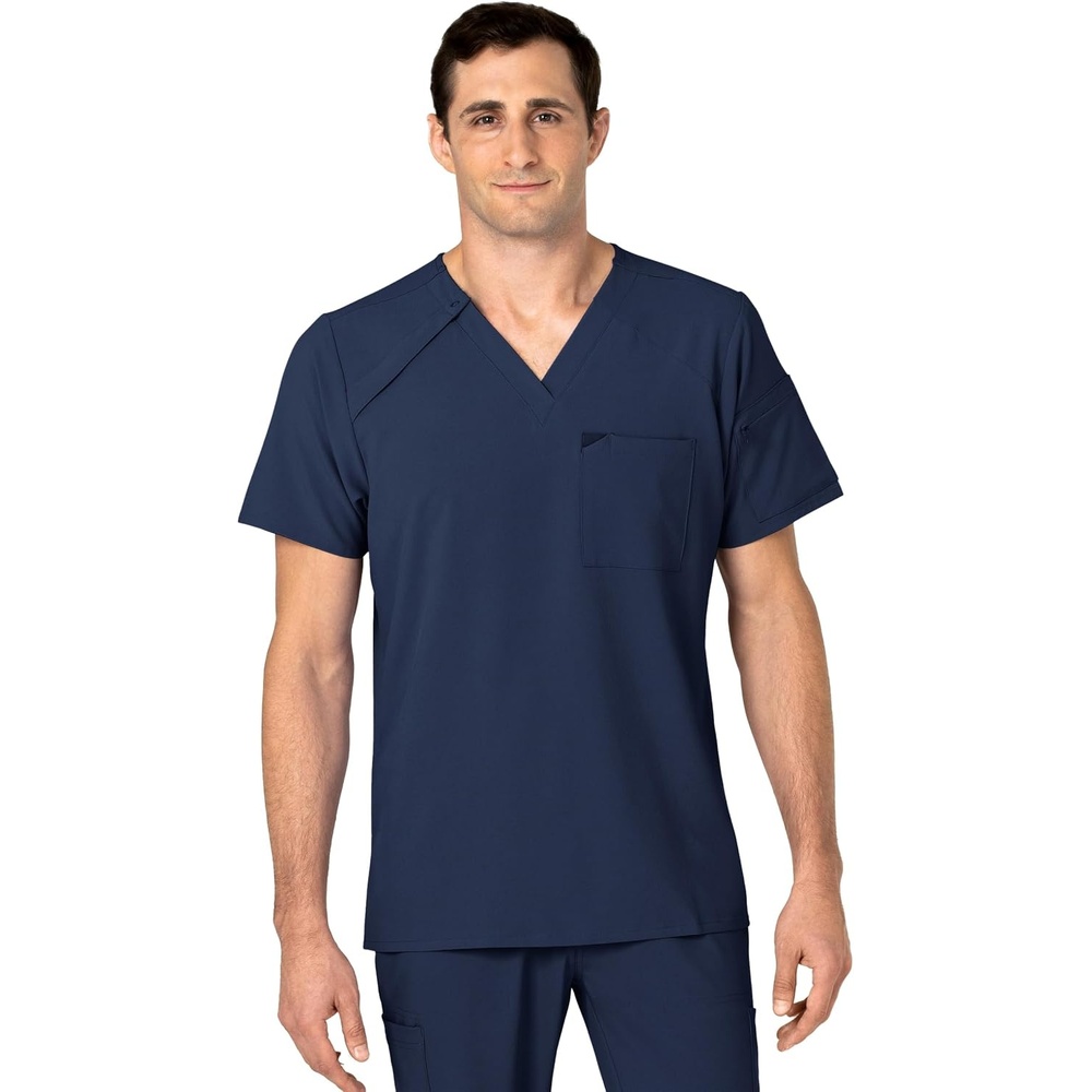 WINK Mens Scrub Top(Navy)