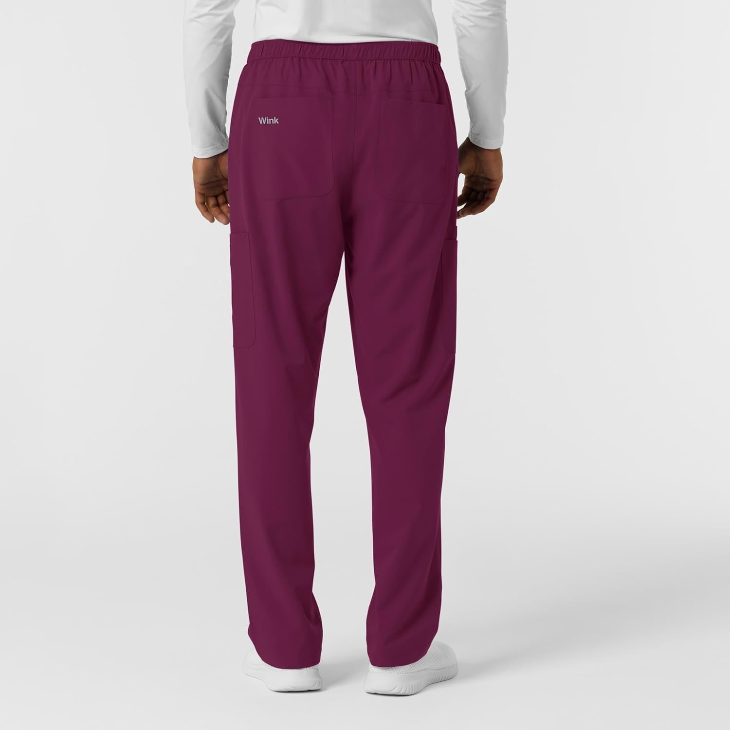 Wink Nurtur Men’s Straight Leg Cargo Scrub Pant(Wine)