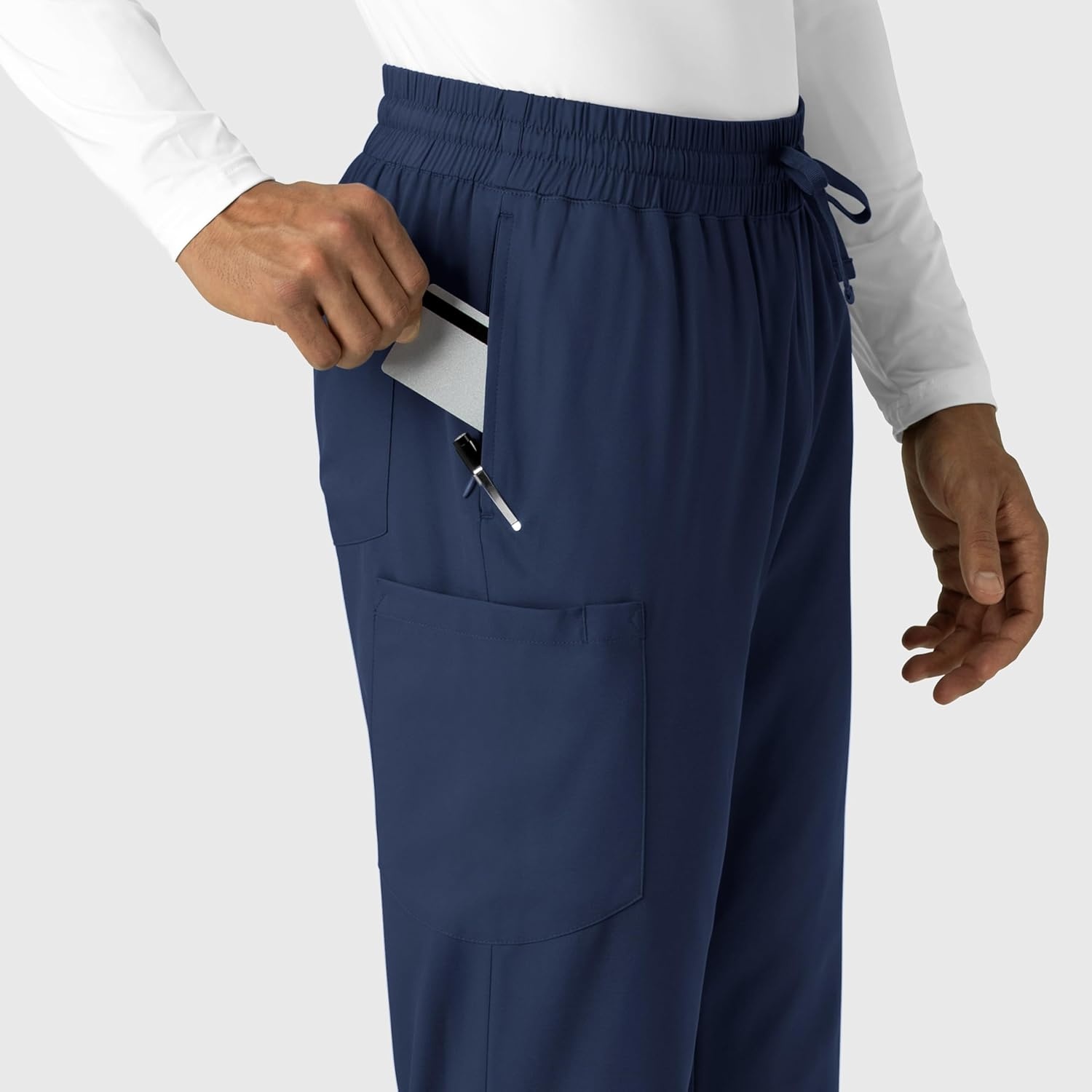 Wink Boundless Men’s Straight Leg Scrub Pant(Navy)