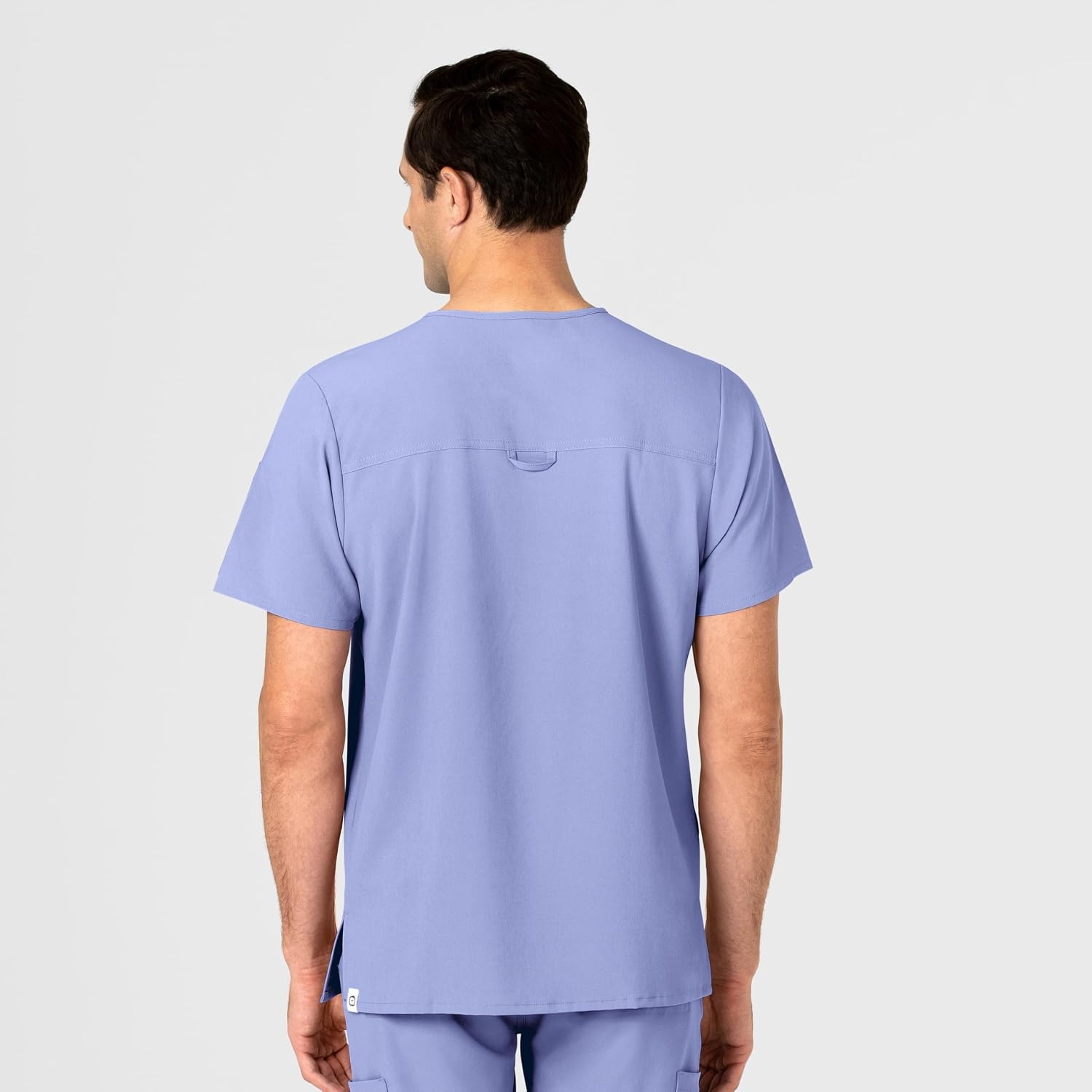WINK Mens Scrub Top(Ceil Blue)