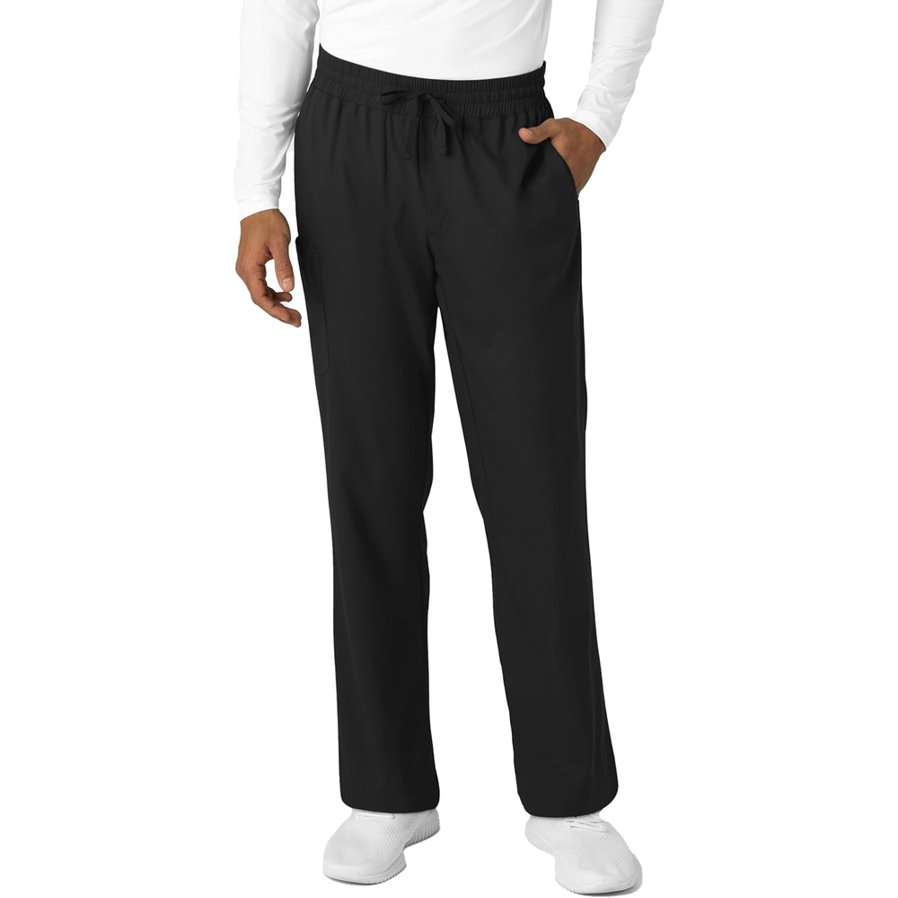 Wink Boundless Men’s Straight Leg Scrub Pant(Black)