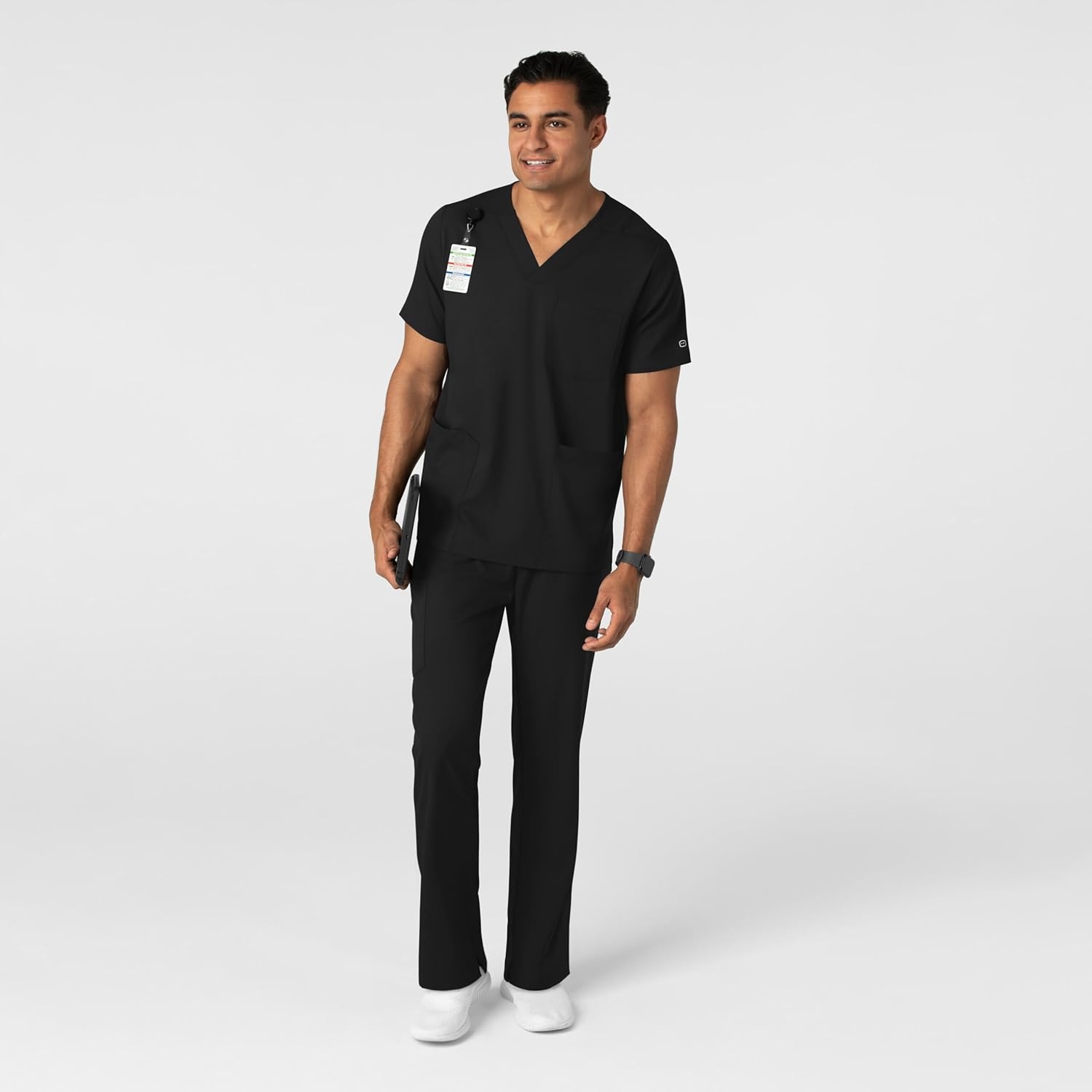 Wink Boundless Men’s Straight Leg Scrub Pant(Black)