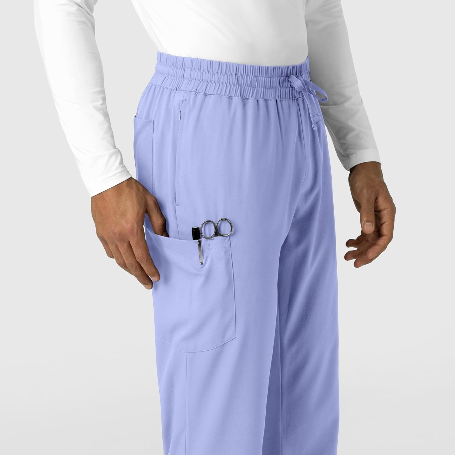 Wink Boundless Men’s Straight Leg Scrub Pant(Ceil Blue)