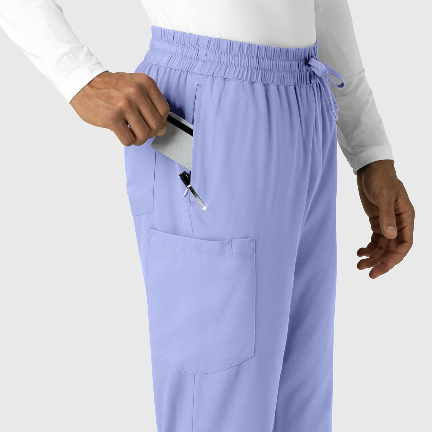 Wink Boundless Men’s Straight Leg Scrub Pant(Ceil Blue)