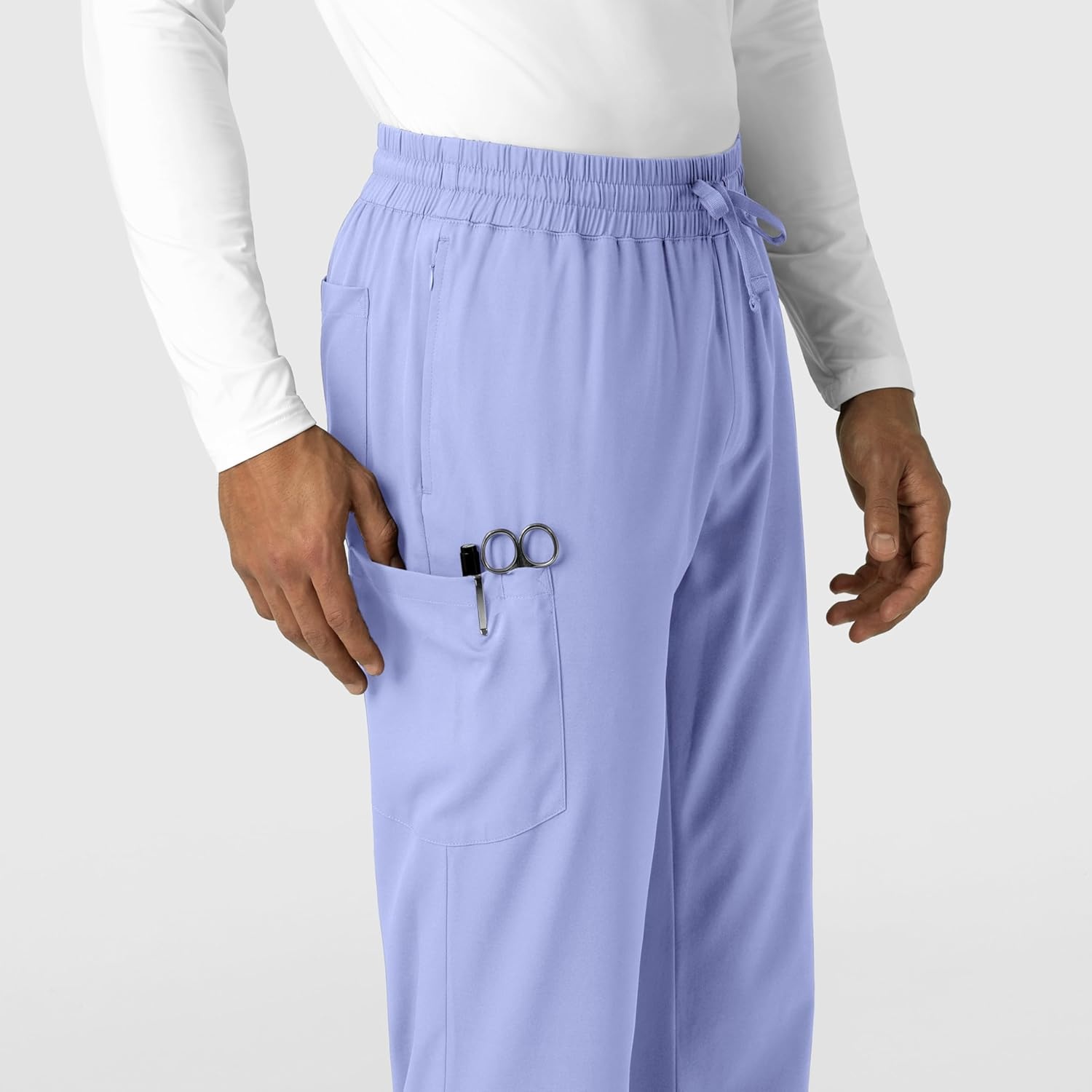 Wink Boundless Men’s Straight Leg Scrub Pant(Ceil Blue)