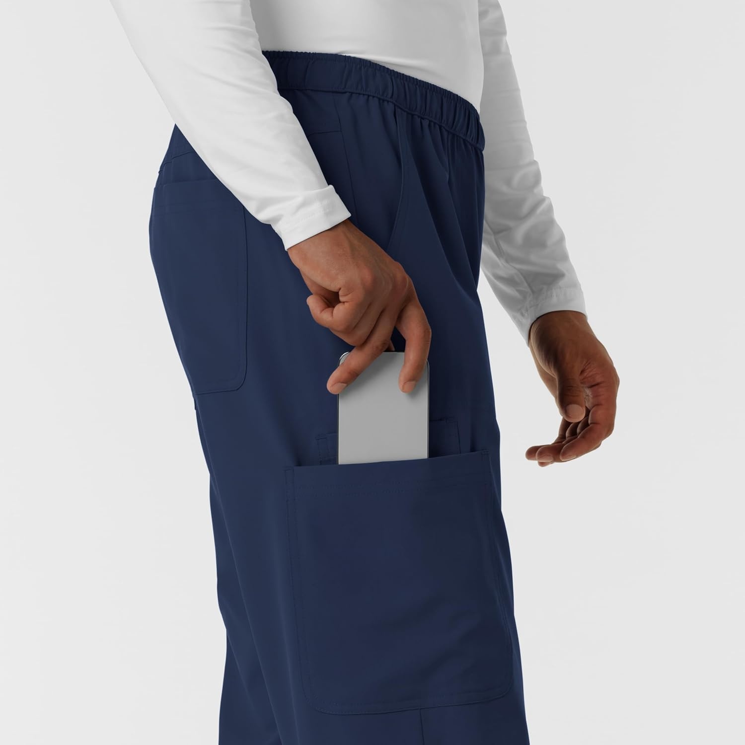 Wink Nurtur Men’s Straight Leg Cargo Scrub Pant(Navy)