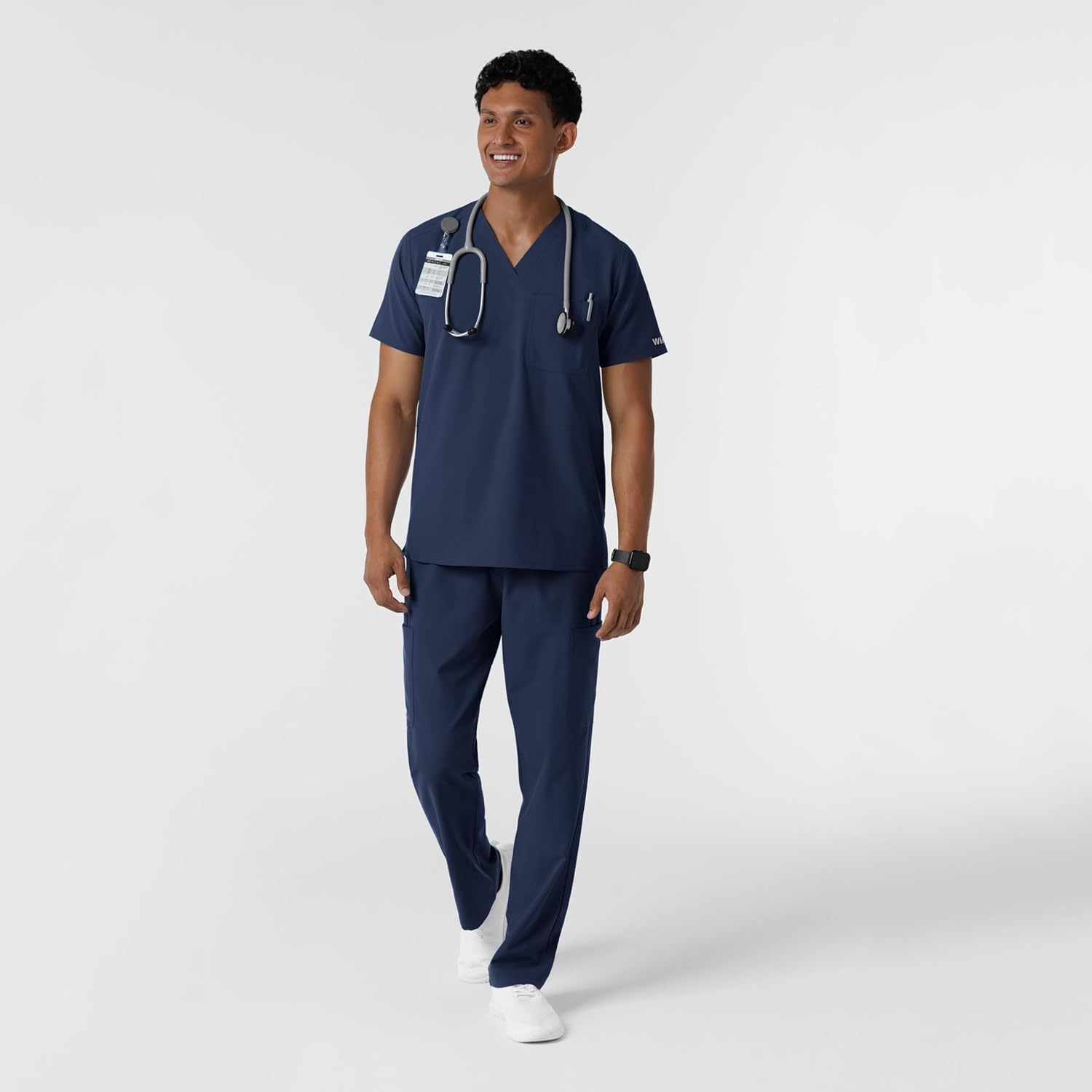 Wink Nurtur Men’s Straight Leg Cargo Scrub Pant(Navy)
