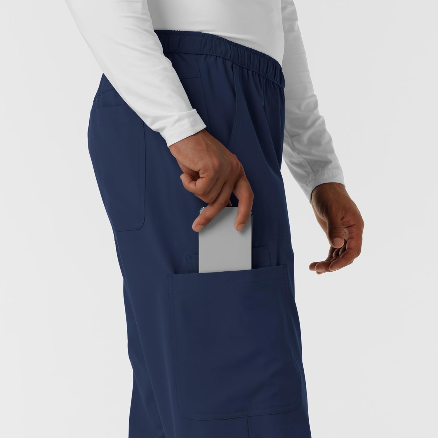 Wink Nurtur Men’s Straight Leg Cargo Scrub Pant(Navy)