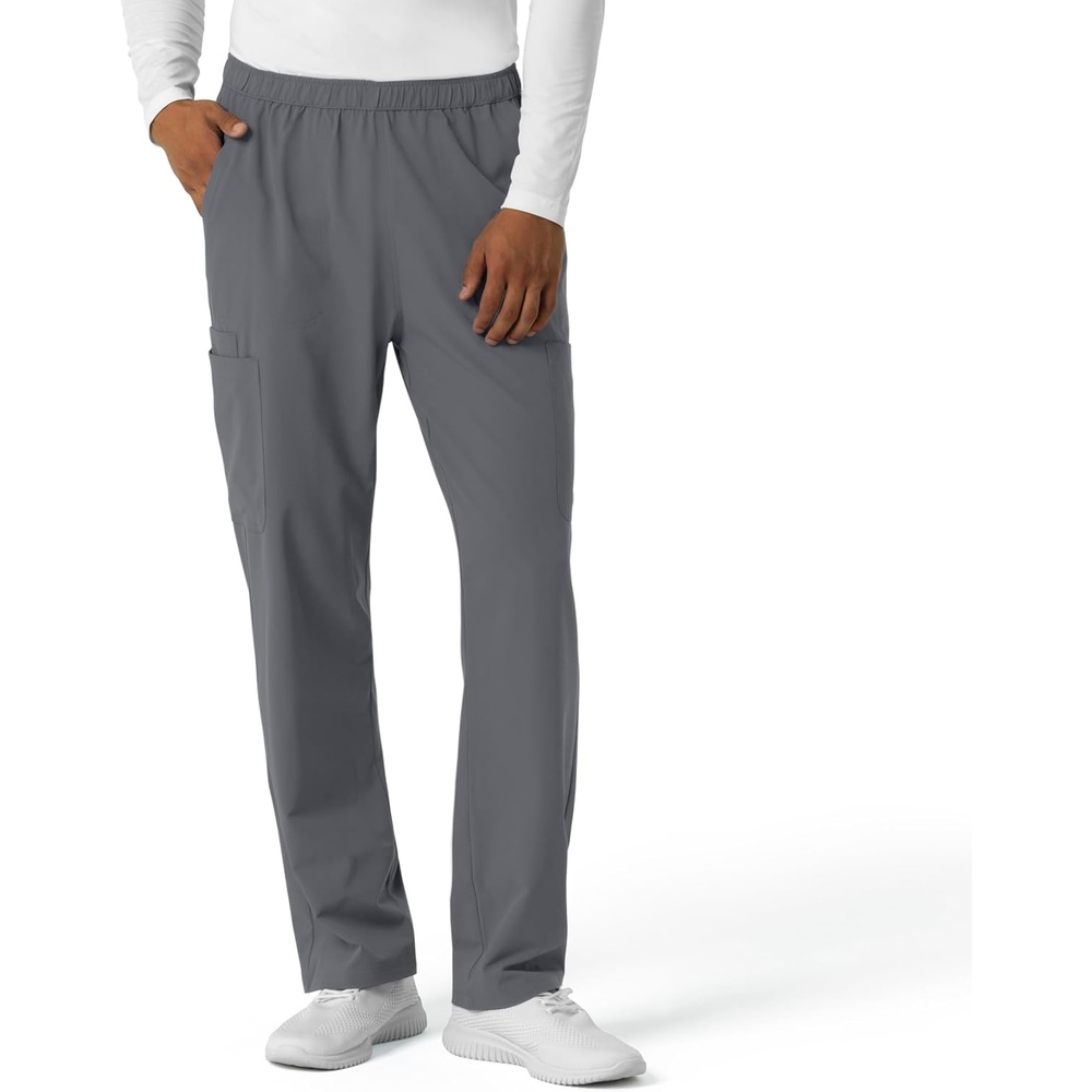 Wink Nurtur Men’s Straight Leg Cargo Scrub Pant(Pewter)