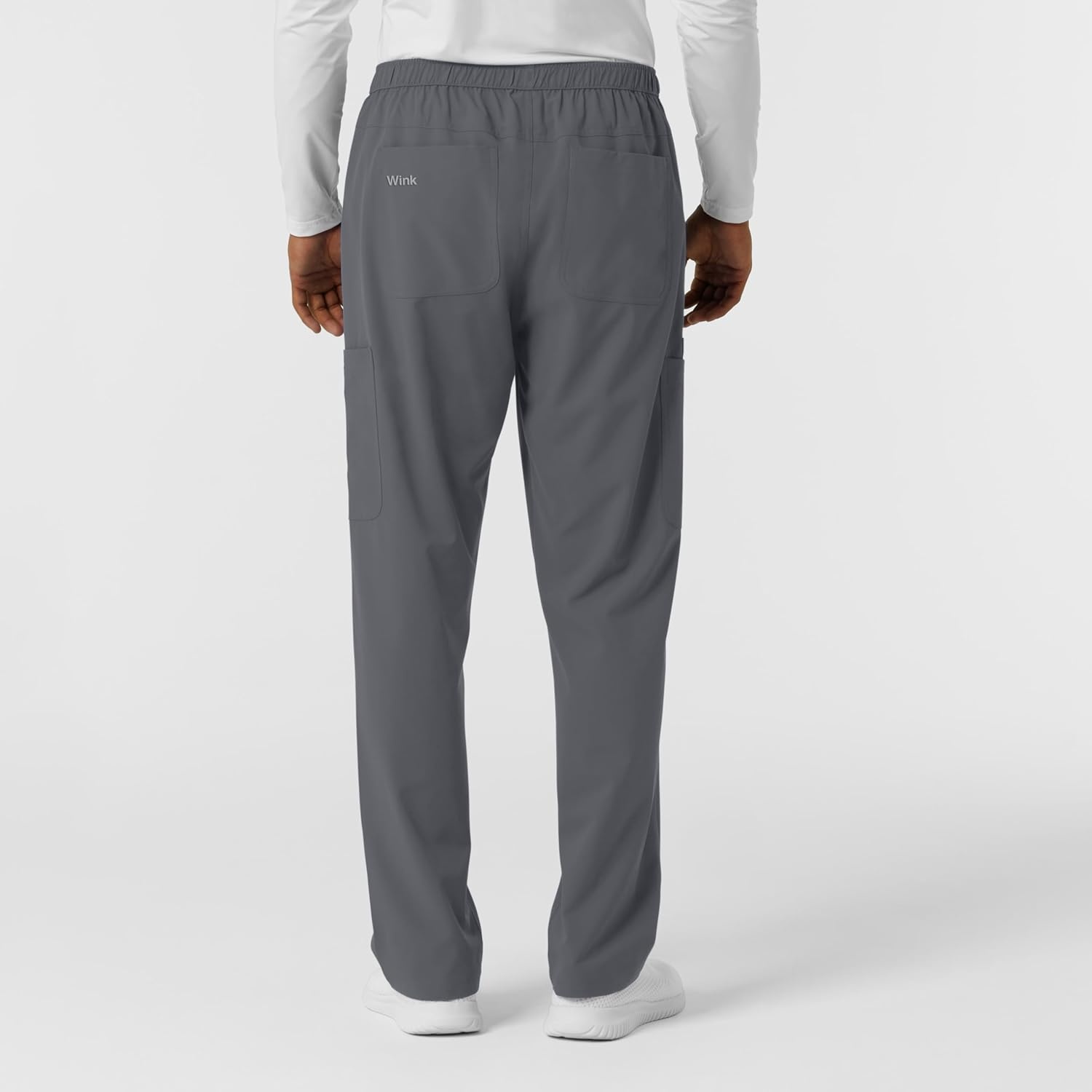 Wink Nurtur Men’s Straight Leg Cargo Scrub Pant(Pewter)