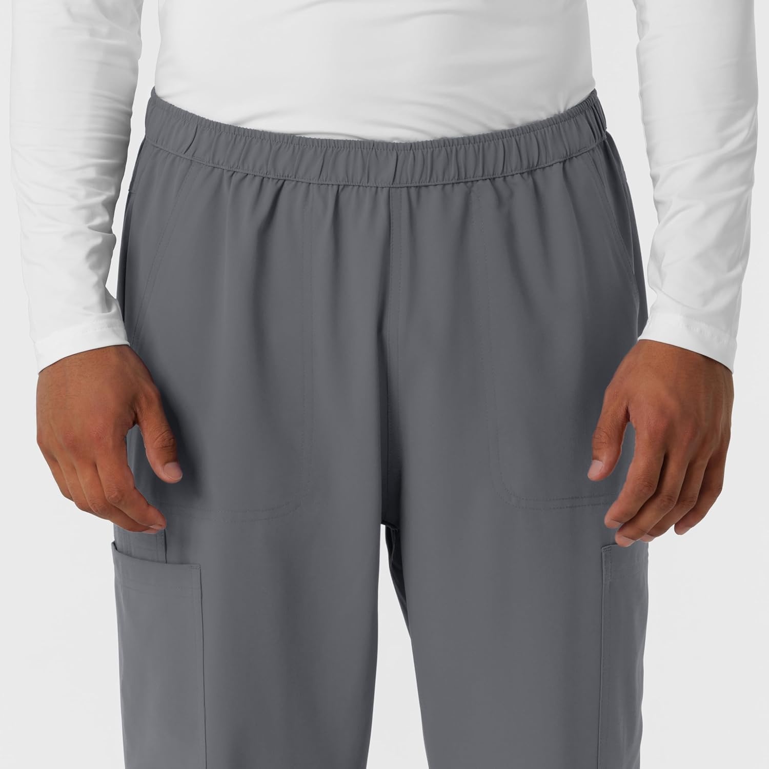 Wink Nurtur Men’s Straight Leg Cargo Scrub Pant(Pewter)