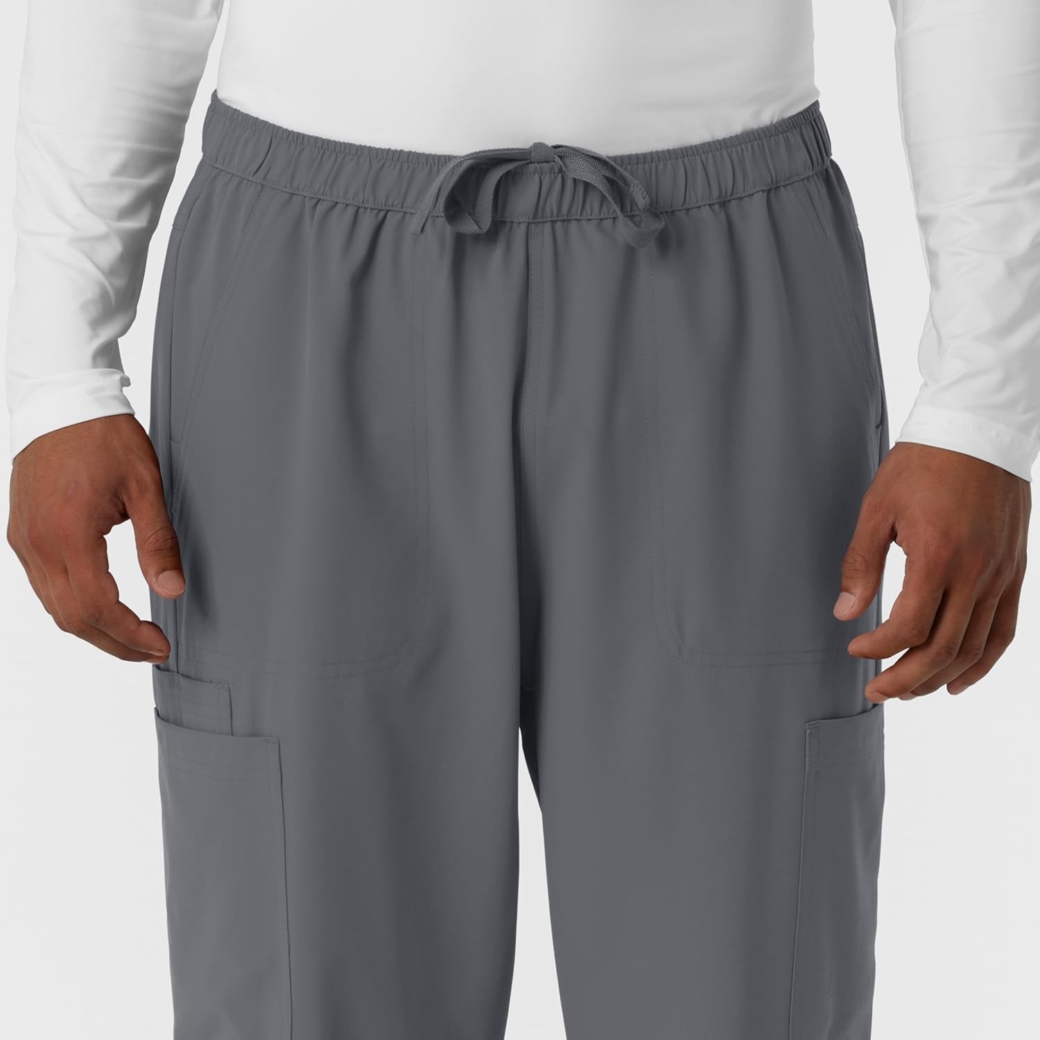 Wink Nurtur Men’s Straight Leg Cargo Scrub Pant(Pewter)