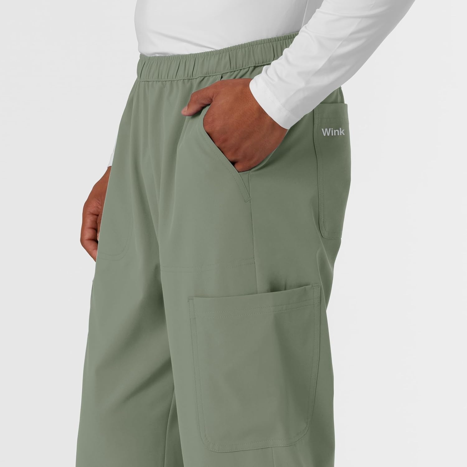 Wink Nurtur Men’s Straight Leg Cargo Scrub Pant(Sage)