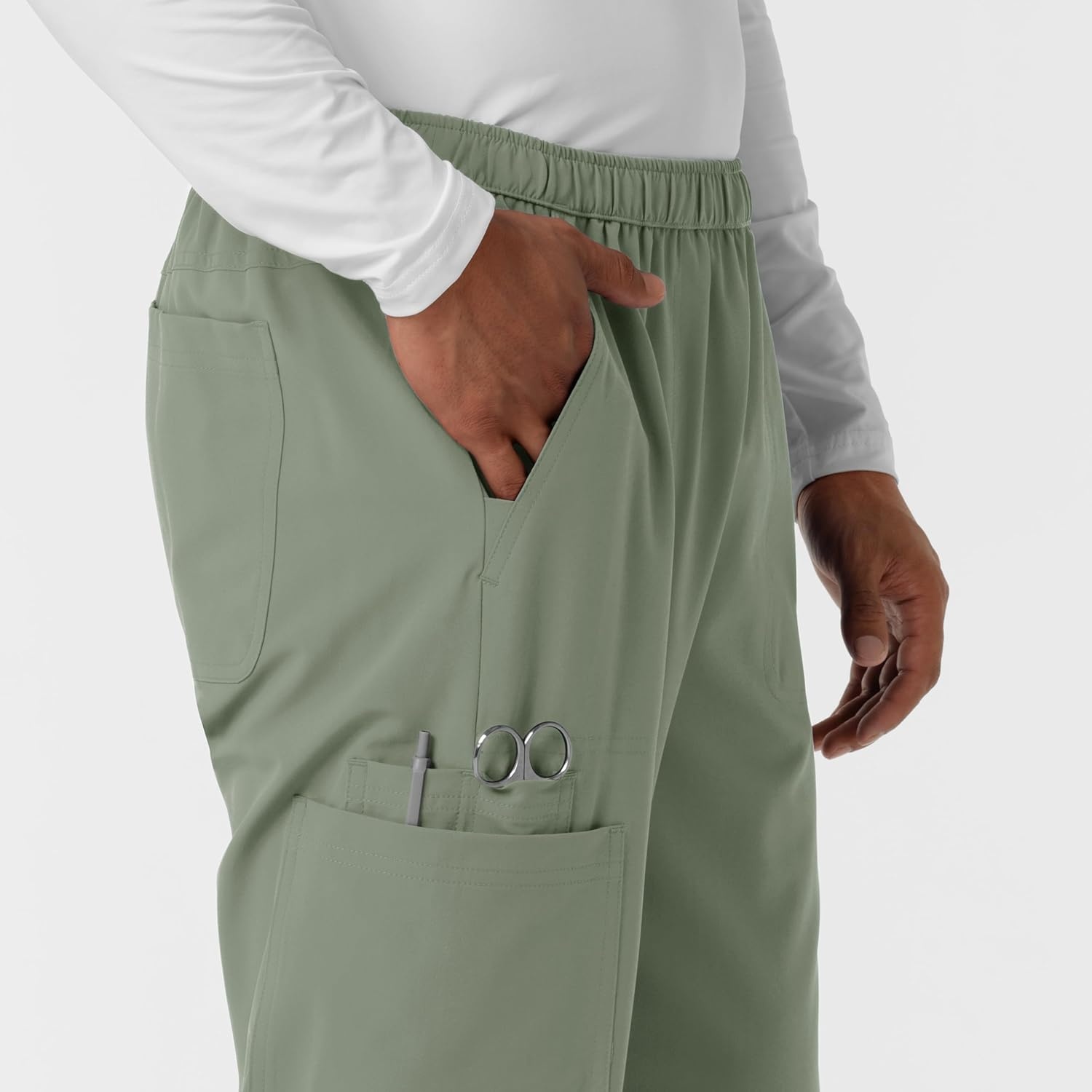 Wink Nurtur Men’s Straight Leg Cargo Scrub Pant(Sage)