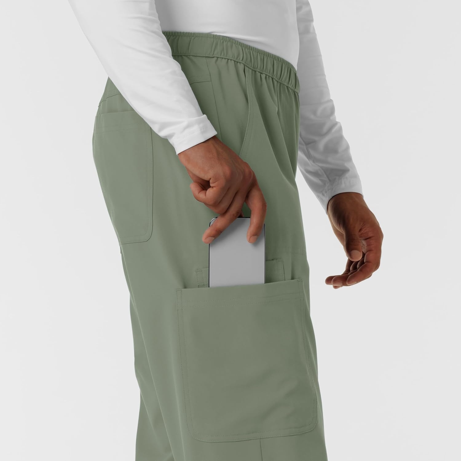 Wink Nurtur Men’s Straight Leg Cargo Scrub Pant(Sage)