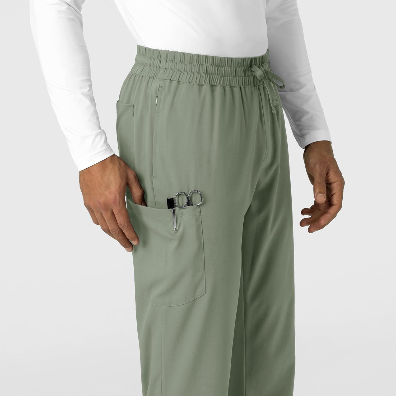 Wink Boundless Men’s Straight Leg Scrub Pant(Sage)