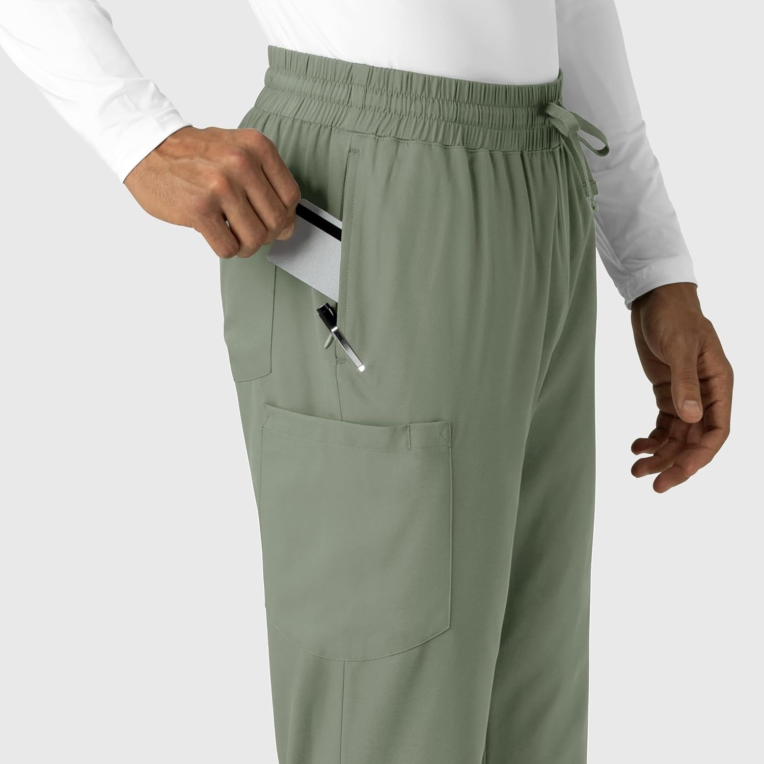Wink Boundless Men’s Straight Leg Scrub Pant(Sage)