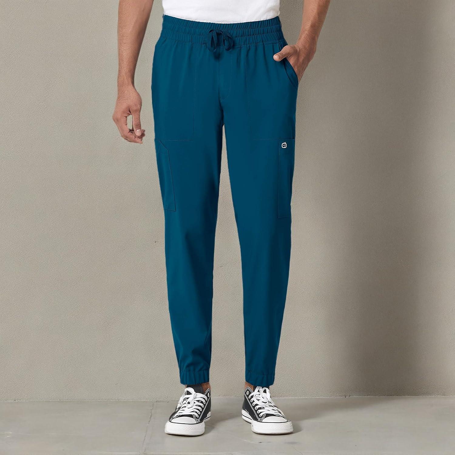 WonderWink Mens Cargo Jogger Pant(Caribbean)