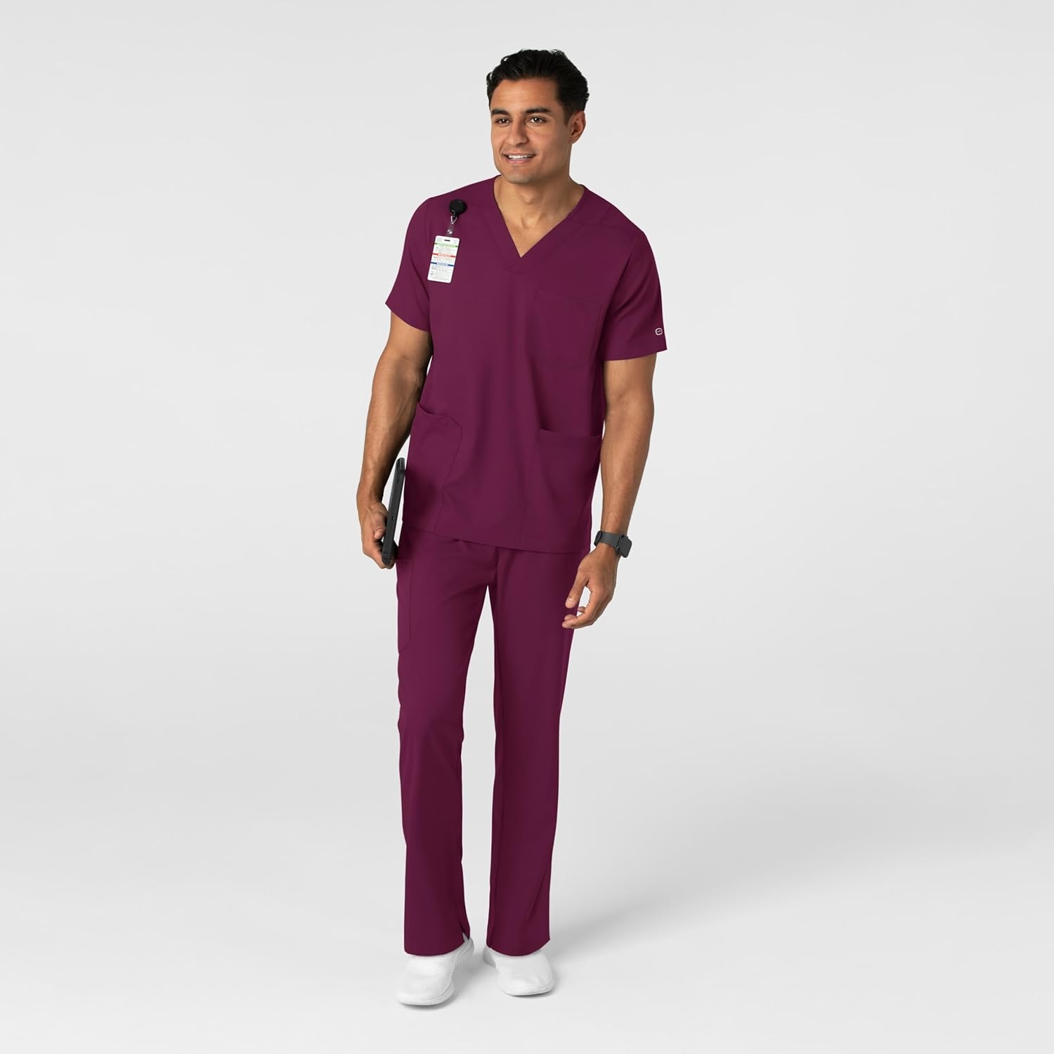 Wink Boundless Men’s Straight Leg Scrub Pant(Wine)