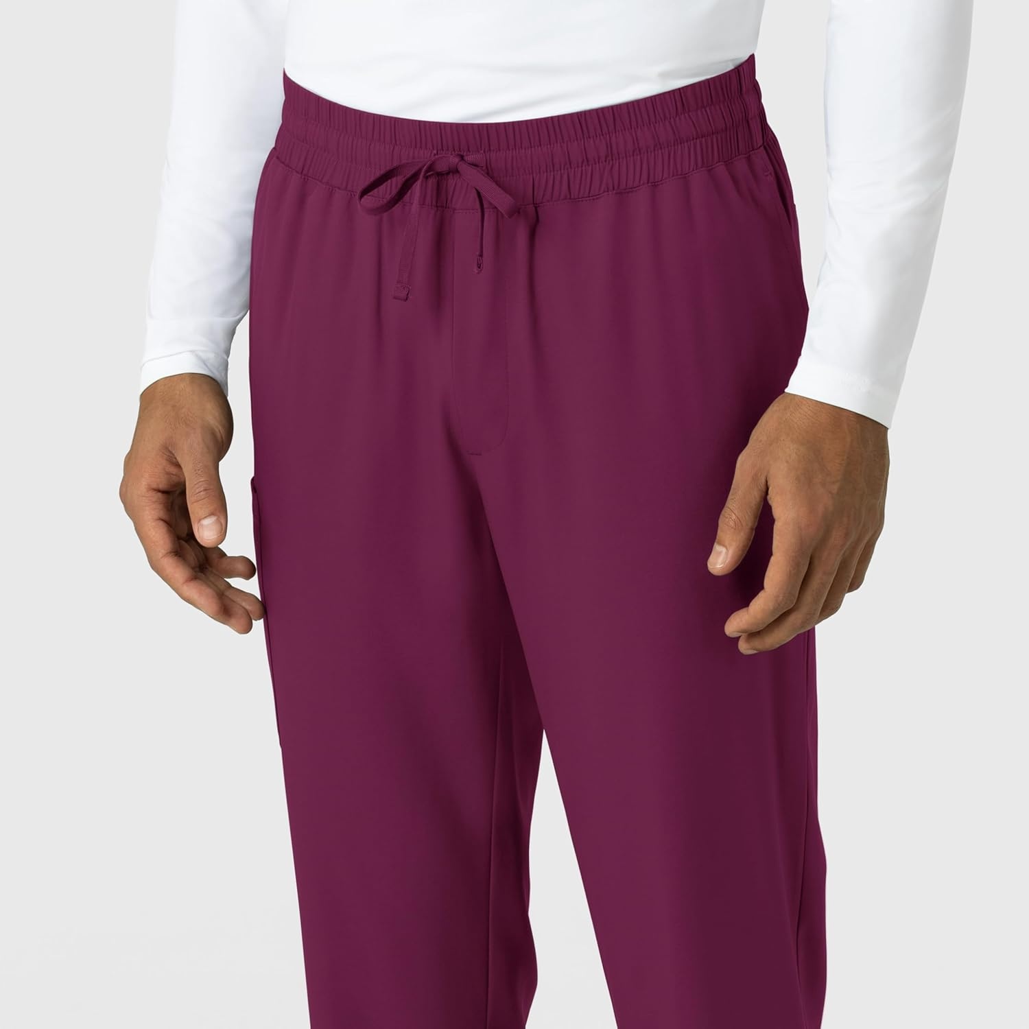 Wink Boundless Men’s Straight Leg Scrub Pant(Wine)