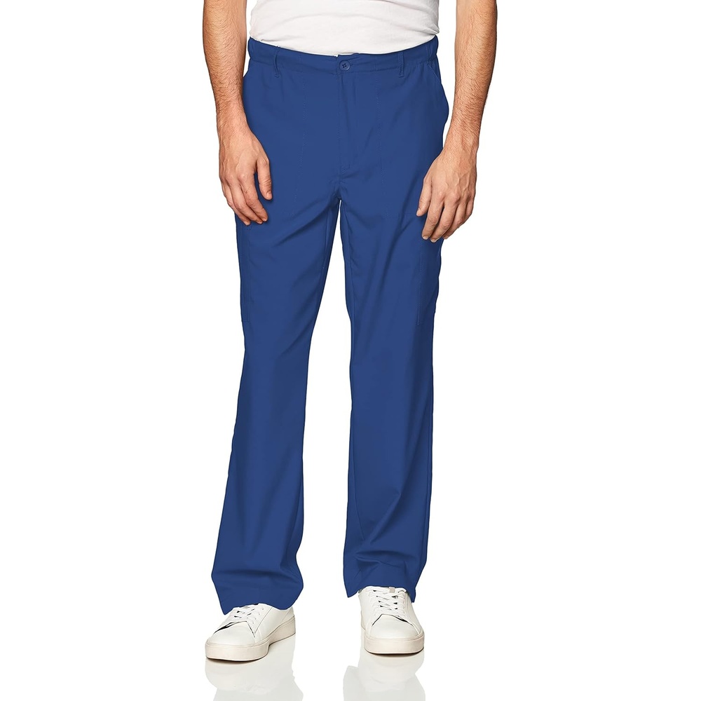 Wink W123 Men’s Flat Front Cargo Scrub Pant(Galaxy Blue)