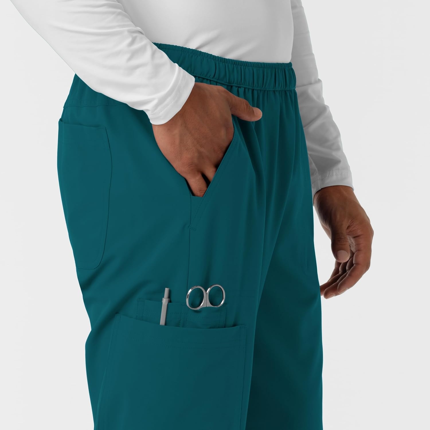 Wink Nurtur Men’s Straight Leg Cargo Scrub Pant(Caribbean)