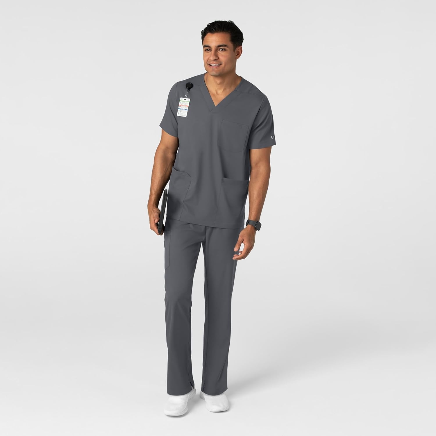 Wink Boundless Men’s Straight Leg Scrub Pant(Pewter)