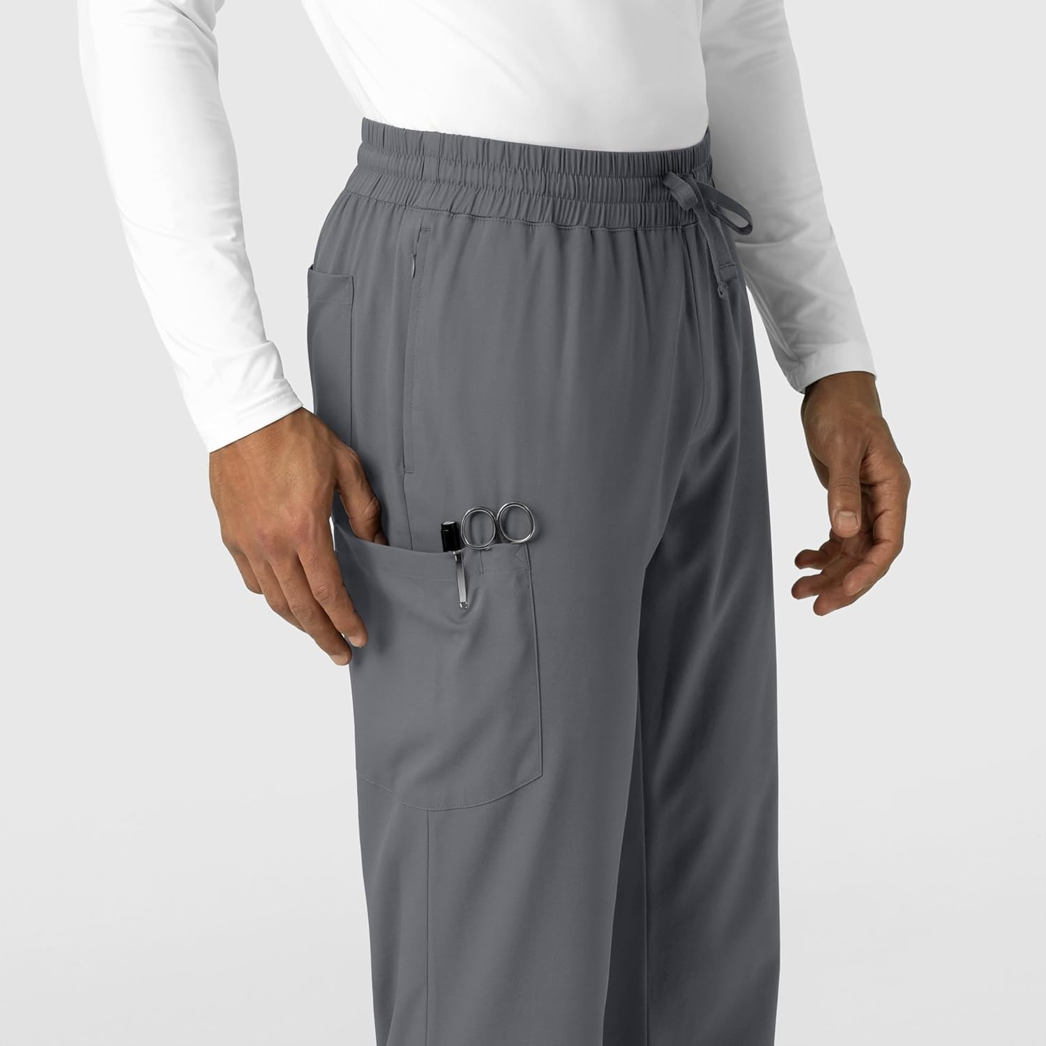 Wink Boundless Men’s Straight Leg Scrub Pant(Pewter)