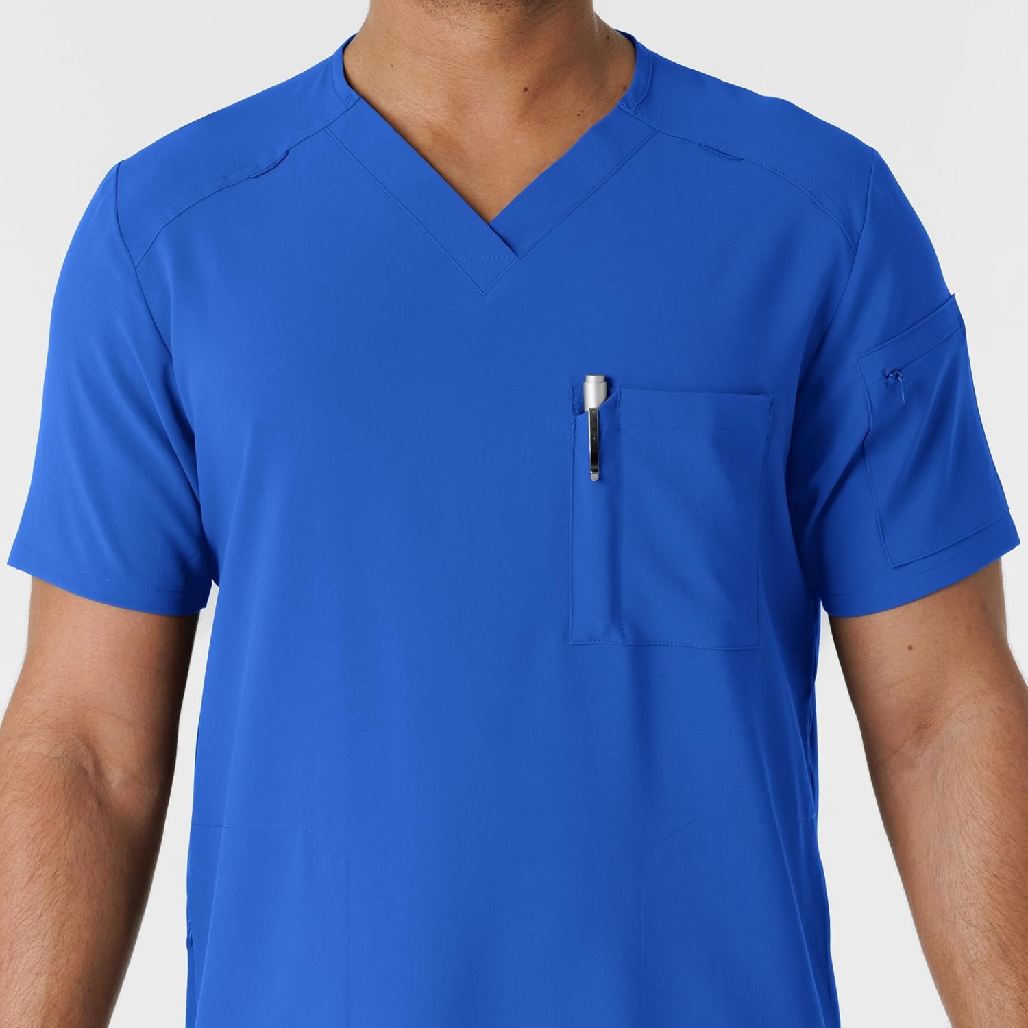 Wink Renew Men’s V-Neck 5 Pocket Scrub Top(Royal)