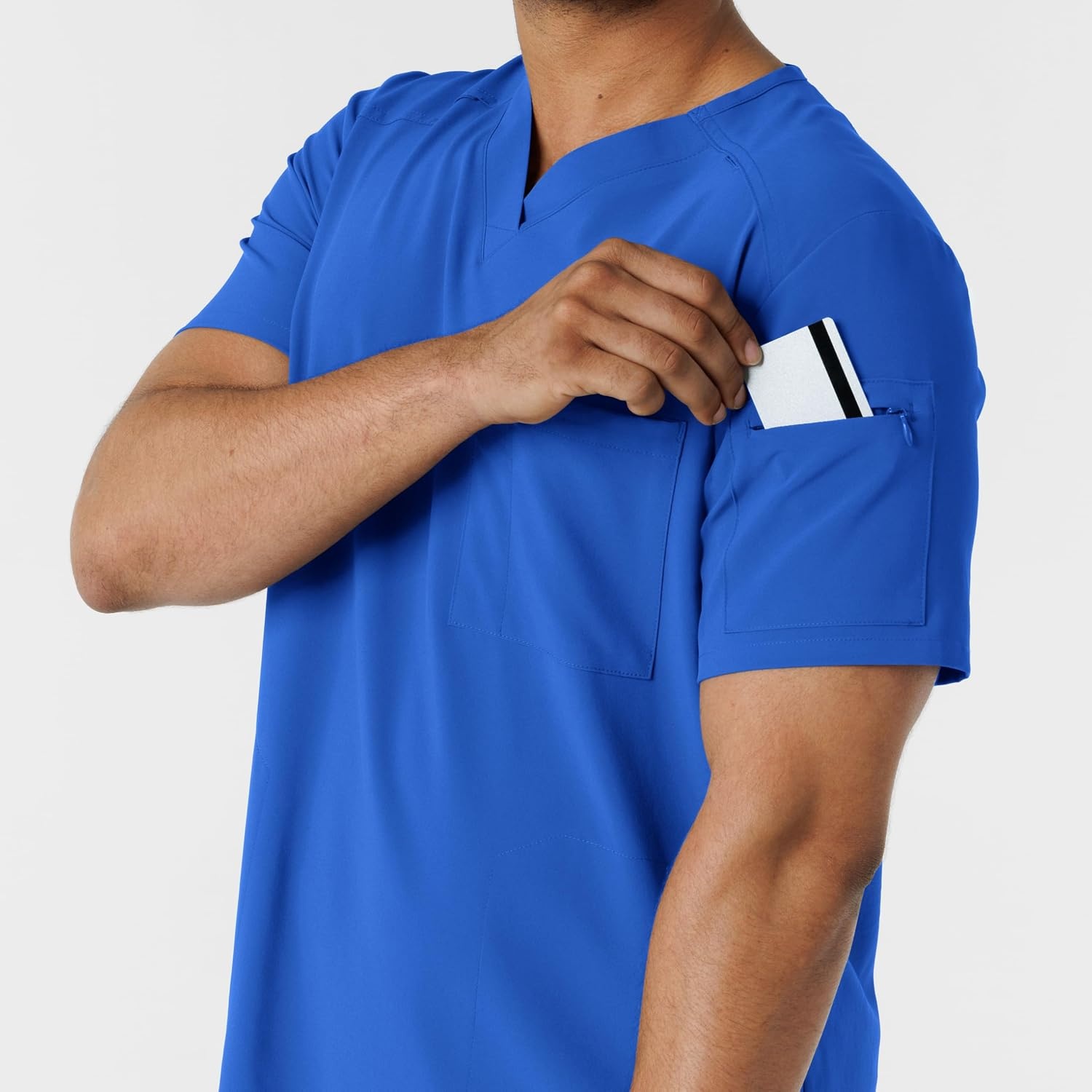 Wink Renew Men’s V-Neck 5 Pocket Scrub Top(Royal)