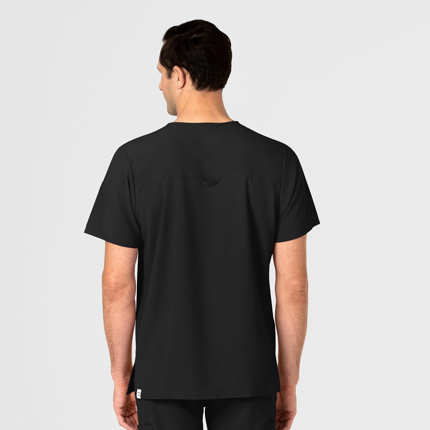 WINK Mens Scrub Top(Black)