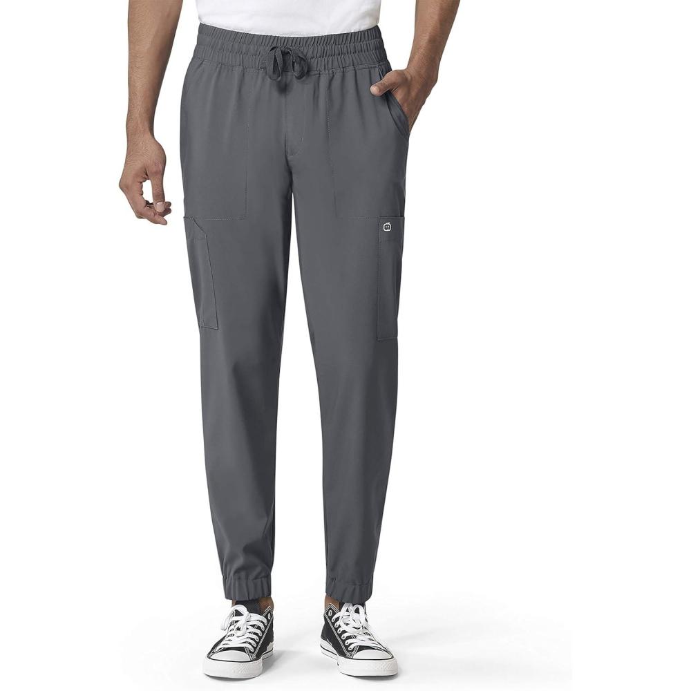 WonderWink Mens Cargo Jogger Pant(Pewter)