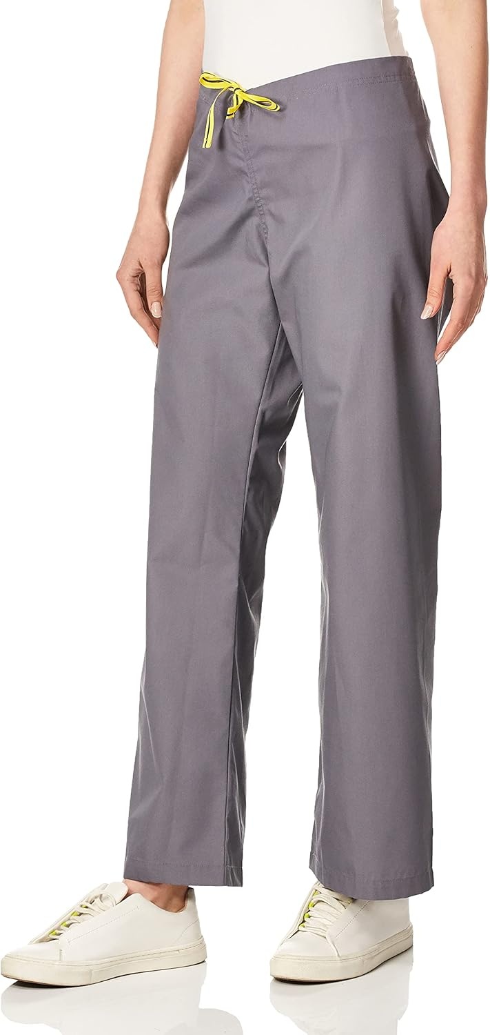 WonderWink Men’s Petite Origins Papa Unisex Scrub Pant, Pewter, Small